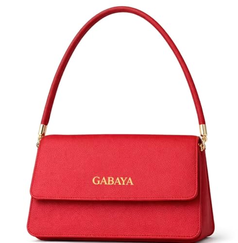 GABAYA Rovelle Vegan Leather Shoulder Bag for Women | Slim Baguette Handbag | Elegant Minimalist Purse for Party, Evening & Daily Use