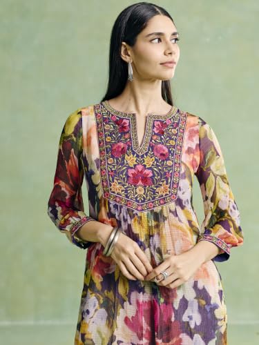 Aarke Ritu Kumar Multi Celestiall Kurta With Pant And Dupatta