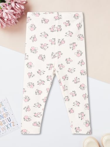 Max Girls Printed Leggings Set(Purple_6-12 M)