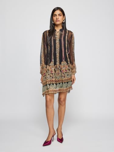 Label RITU KUMAR Black Misaki Short Dress with Camisole