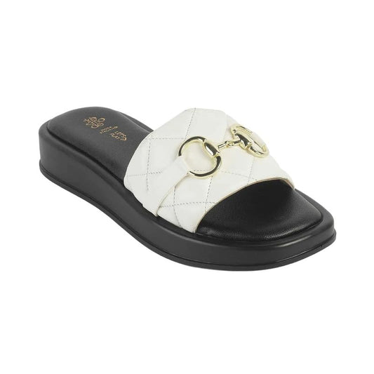 tresmode AREZZO Women's White Vegan Leather Platform Wedges Sandals in Size 7 UK / 40 EU
