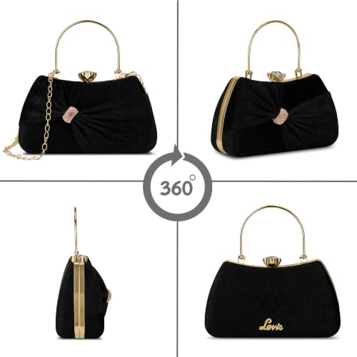 Lavie Women's Sitara Handle Frame Clutch | Ladies Purse | Gift For Women