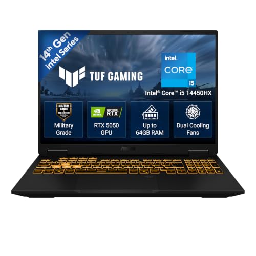 ASUS TUF 16 (2026),14th Gen,Intel Core i5 14450HX,RTX 5050-8GB,16GB RAM (Upgradeable),512GB SSD,FHD+,16"(40 cm),Win 11,M365 Basic(1Y),Office 2024,Off Black,2.2 Kg,FX610JH-TU080WS,Gaming Laptop