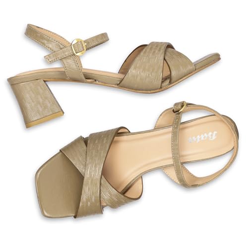 BATA Women's VERNA SANDAL E Beige 7 Kids UK (6618018)