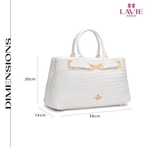 Lavie Paris Women's Bleuet HZ Large Satchel Bag | Satchel Handbag for Work | Ladies Purse | Stylish Shoulder Bag | Gift for Women
