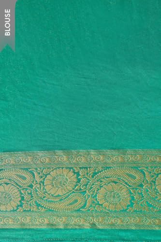 Blue Woven Viscose Tissue SareeWith Unstitched Blouse( SAPP02AE1671-Blue)