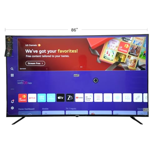 Haikawa Premium 86" QLED Smart TV Luxe Series Frameless webOS Magic Remote with Voice Control | Dolby Atmos | 2GB RAM | 16GB ROM
