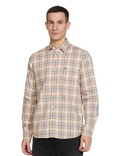 Arrow Sport Lt. Brown Casual Shirt (ASAEOSH1494_38)