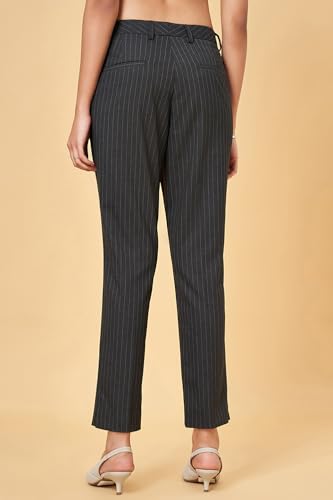 Annabelle by Pantaloons Women's Regular Casual Pants (110152399002_Blackened Pearl_28)