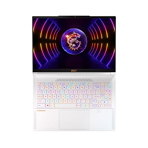 MSI Stealth 16 Studio, Intel 13th Gen. i7-13700H, 41CM QHD+ 240Hz Gaming Laptop (32GB/1TB NVMe SSD/Windows 11 Home/Nvidia GeForce RTX4070, 8GB GDDR6/Pure White/1.99Kg), A13VG-030IN