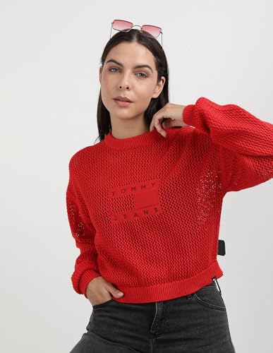 Tommy Hilfiger Womens Red Color Sweater S