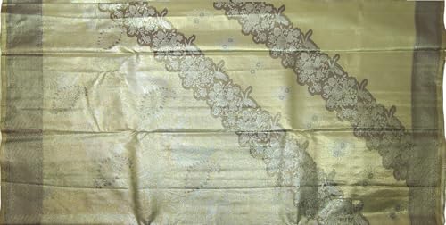 VFCollections Women's Traditional Handloom Kanchipuram Silk Pure Pattu Sarees | Rich Zari Woven Design | Bridal Saree | Unstitched Blouse (VFC629-3)