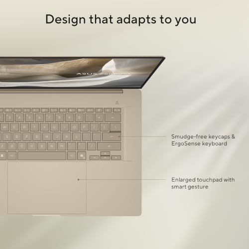 ASUS Zenbook A16 (2026),Snapdragon X2 Elite Extreme,Qualcomm Adreno iGPU,24GB RAM,512GB SSD,OLED,16"(40 cm),Win 11,M365 Basic(1Y),Office 24,Zabriskie Beige,1.2 Kg,UX3607OA-SQ141WS,Thin & Light Laptop