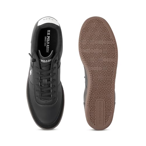 U.S. Polo ASSN. Mens Milton Black Sneakers - (UK10) (UK11) (2FD24874Z01)