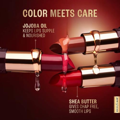 Lakme Ultimat Glam Satin Matte Lipstick -NudeMuse-UN1-4.3g (Pack of 2)