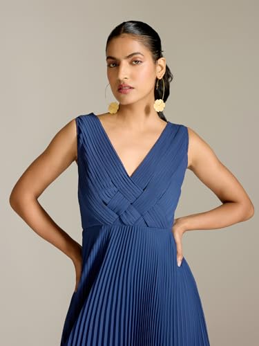 Label RITU KUMAR Navy Elly Long Dress