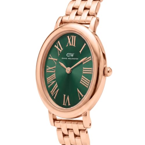 Daniel Wellington Oval 23mm Green Dial Analog Women Watch - DW0DL0601