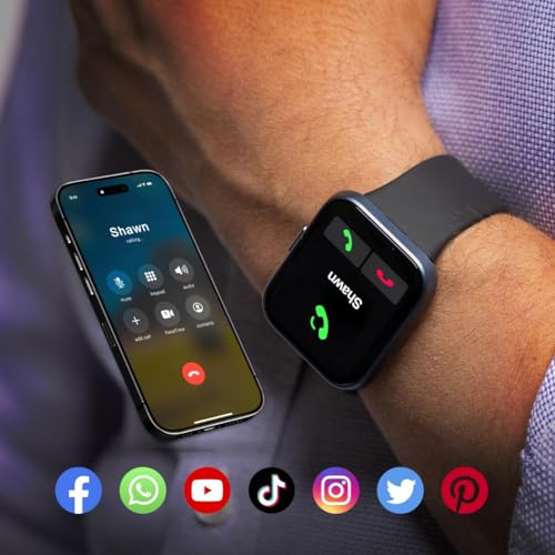 Spade & Co Health Smartwatch 3 - Health, Fitness & Activity Tracker with 10+ Day Battery Life, Alexa Built-in, Bluetooth Call, Sleep Monitor, Waterproof for iPhone & Android, Men & Women