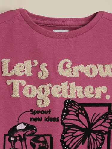 Allen Solly Girls Pink Graphic Print Casual T-Shirt