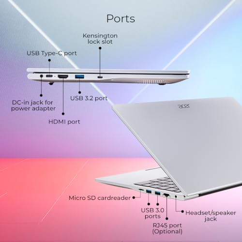 Acer Aspire 3 Intel Core i5-1334U Processor,Office 2024 + M365 Basic, (8GB DDR4 RAM/512GB SSD) with 39.62 cm (15.6") FHD LED-Backlit IPS Display/Win 11Home,A325-53, Pure Silver, 1.7KG