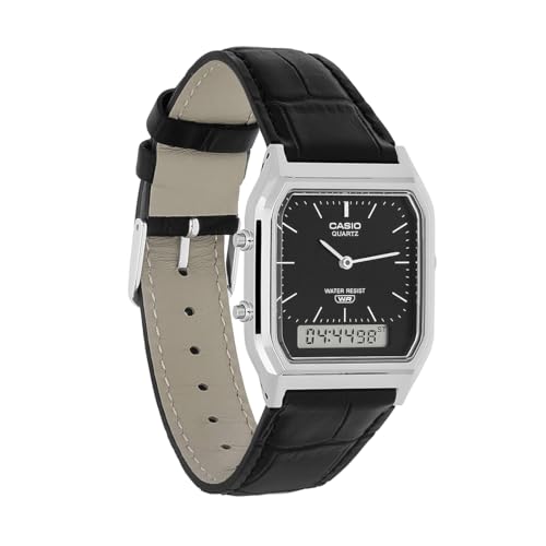 Casio Vintage AQ-230EL-1ADF Analog-Digital Black Dial Unisex (D416)