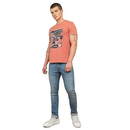 Wrangler Men's Solid Regular Fit Shirt (WMTS006970_Brown