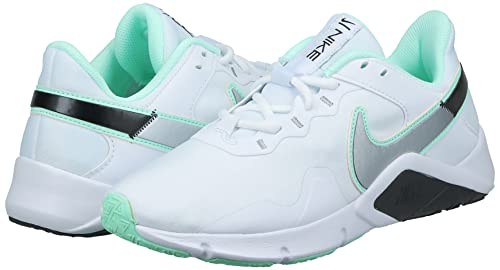 Nike W Legend Essential 2-CQ9545-102-6-WHITE/METALLIC Silver-Mint Foam-Black