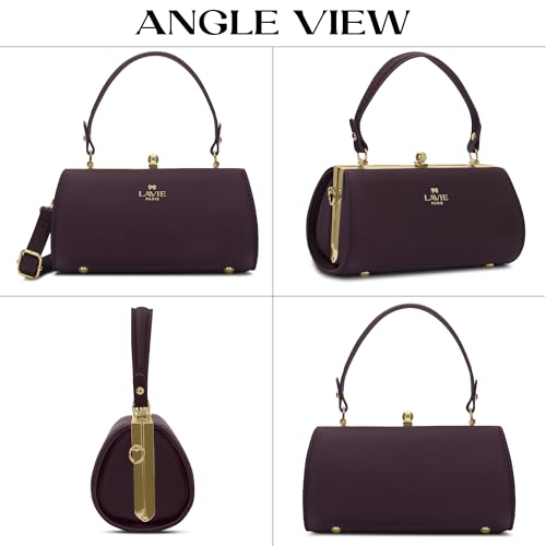 LAVIE PARIS Women's Dorie Frame Satchel Bag | Satchel Handbag for Work | Ladies Purse | Stylish Shoulder Bag | Gift for Women