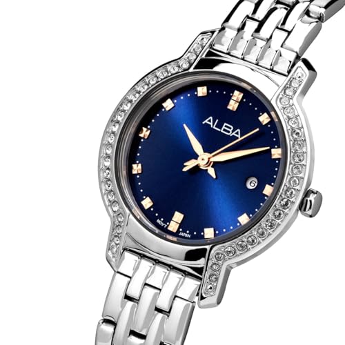 AH7CM5X1 Azure Blue Dial with Crystals