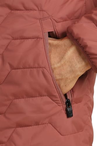 Allen Solly Men Red Textured Full Sleeves Casual Jacket