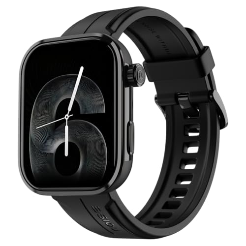 Noise Pro 6 Max Smart Watch:Intelligent AI, Endless AI Watch Faces, AI Companion, 1.96” AMOLED, Stainless Steel Build, Built-in GPS, 5 ATM, EN2 Processor, for iOS & Android(Jet Black)