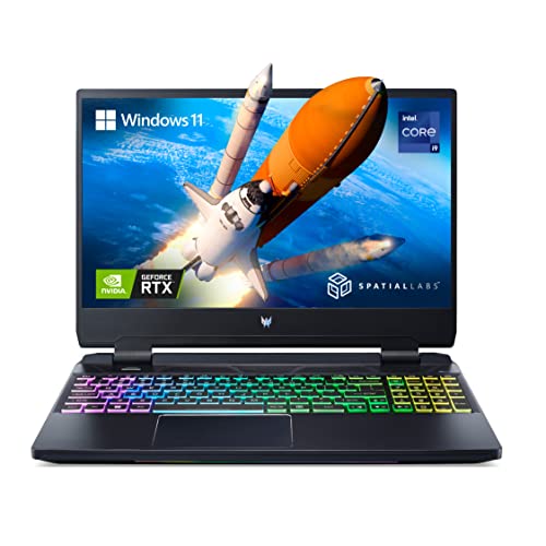 acer Predator Helios 300 Gaming Laptop Intel Core i9 12th Gen-(Windows 11 Home/32 GB/2 TB SSD/NVIDIA RTX 3080) PH315-55s with 39.6 Cm (15.6 Inches) UHD IPS Display, 3 KG, Glasses-Free Stereoscopic 3D