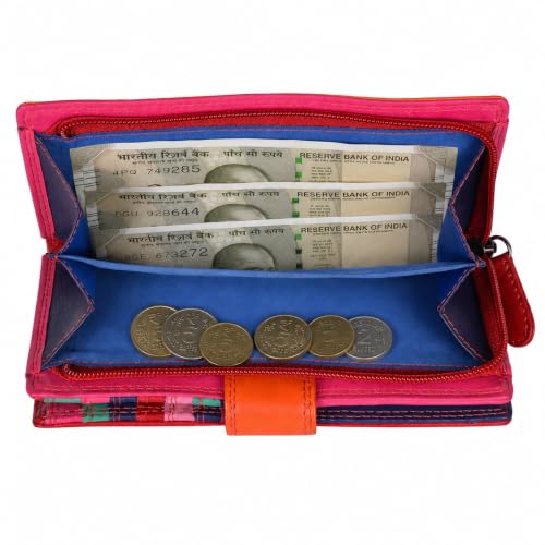Calfnero Women Genuine Leather Clutch Wallet