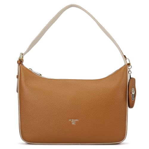 Da Milano Leather Bowler for Women - Mocha Brown (LB-01285A)