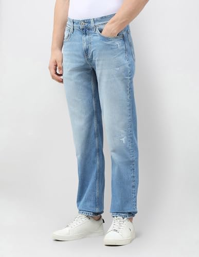 U.S. Polo Assn. Denim Co. Men's Shawn Relaxed Fit Blue Jeans (UDJEN1987_Blue_34)