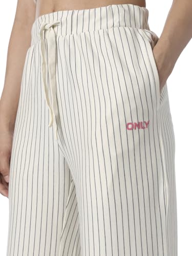 ONLY Women's Loose Pants (9020640-Cloud Dancer_Cloud