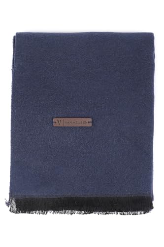 Men Navy Solid Casual Muffler