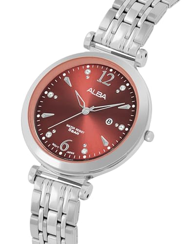 ALBA Analogue Maroon Dial Women's Watch-AH7BW3X1