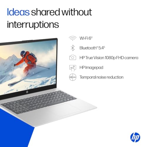 HP 14 Laptop, Intel Core Ultra 7 155H (16GB DDR5, 512GB SSD) FHD, Anti-Glare, Micro-Edge, 14''/35.6cm, Win11, M365 Basic(1yr)* Office24, Silver, 1.4kg, EP1151TU, Backlit, HD Camera w/Shutter