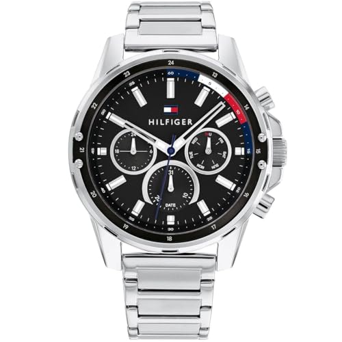 Tommy Hilfiger Mason Silver Steel Men's Multi-Function Watch 1791936