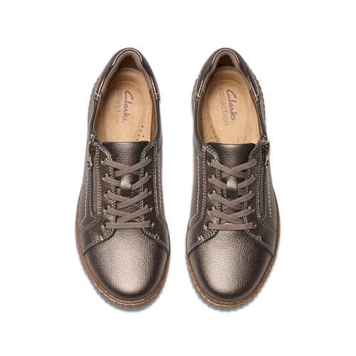 Clarks Women's Caroline Janna, Bronze Metallic, 8