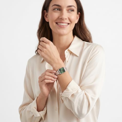 Daniel Wellington Square 23mm Green Dial Analog Women Watch - DW0DL1602