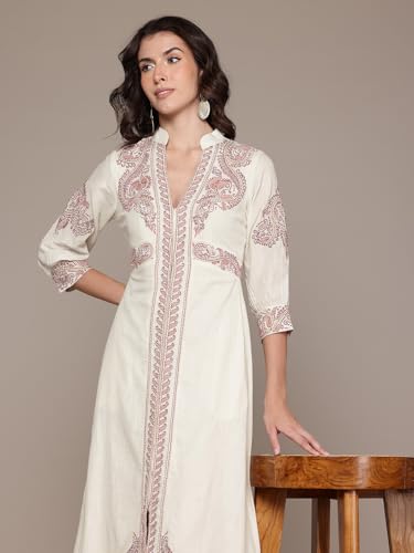 Ritu Kumar Ecru Multi Dori Long Dress