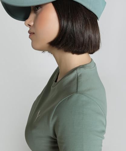 Puma Women's Slim Fit T-Shirt (629742_Green Moon