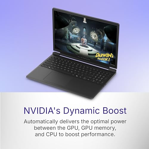 Dell Alienware 15 Gaming Laptop, AMD Ryzen R7 260 Processor, NVIDIA GeForce RTX 5050 8 GB GDDR7, 16GB:512GB SSD, 15.3" WUXGA 165Hz 300 nits Display, Alienware Backlit Keyboard, Win 11 + MSO'24, 2.25kg