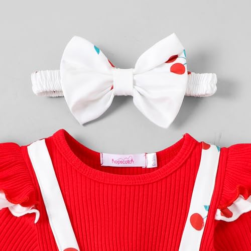Hopscotch Bow Applique Cherry Print Onesie (3-6 Months)