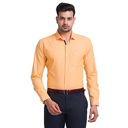 PARK AVENUE Men's Slim Shirt (Orange)