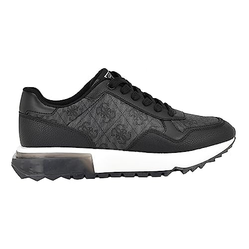 GUESS womens MelanySneaker, Black Logo, 8.5