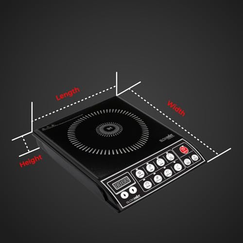 BLOWHOT A9 Induction Cooktop Pack of 2 | 2000 Watt Push Control Basic Cook Top | Fast Heating Electric Induction Stove | 1 Year Warranty on Coil, PCB & Fan | Black