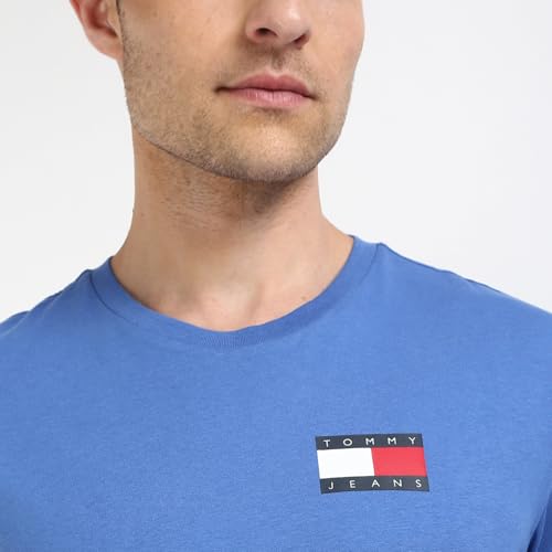 Tommy Hilfiger Mens Blue Color Tshirt (XL)